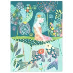 Vyškrabovacie obrázky - Jazero s dúhovým leskom – Obrázok 5