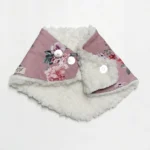 Zimný detský nákrčník - romantic flowers – Obrázok 3