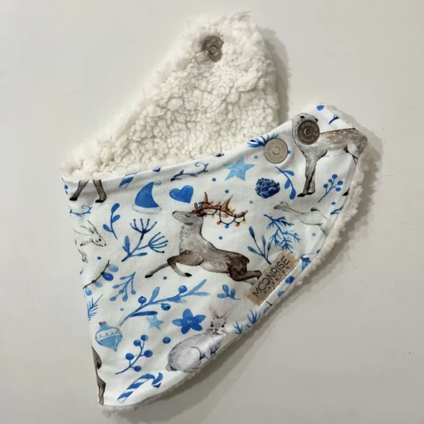 Zimný detský nákrčník - zvieratká v zime