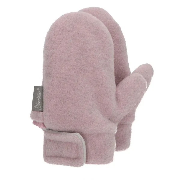 Rukavice palčiaky fleecové - ružové melé