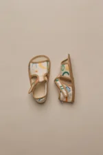 BAREpučky – Monica – široké nôžky – vysoké priehlavky – béžové písmená – Obrázok 5