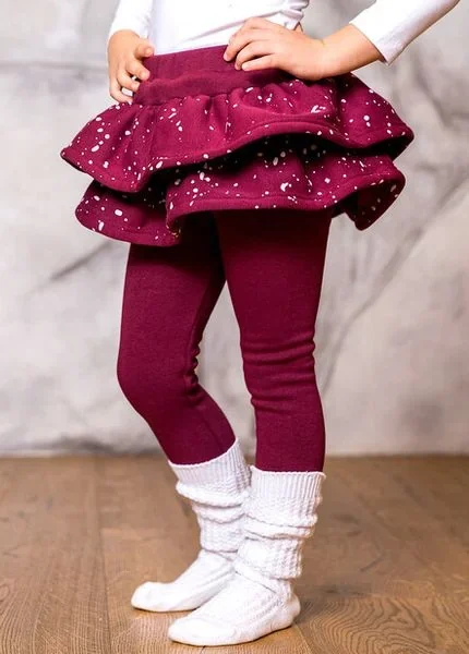 Zuppa sukňolegíny - 2V SNOW zateplené bordové