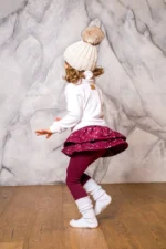 Zuppa sukňolegíny - 2V SNOW zateplené bordové – Obrázok 3