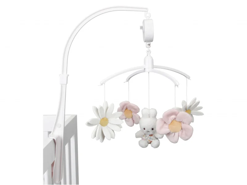 NIJN771LD Hudobný kolotoč zajačik Miffy Vintage Kvety – Obrázok 1