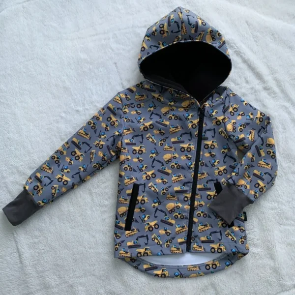 Kiwi softshellová bunda so šikmým zipsom - bágre