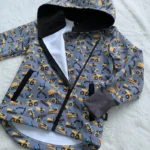 Kiwi softshellová bunda so šikmým zipsom - bágre – Obrázok 2