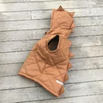 Detská vesta dino - cinnamon