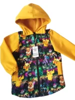 Softshellová bunda Pokémon žltá