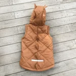 Detská vesta dino - cinnamon – Obrázok 3