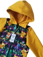 Softshellová bunda Pokémon žltá – Obrázok 3