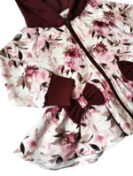 Kabátik na zips VIOLET s mašličkami – Obrázok 4