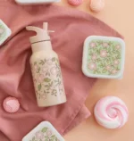 Fľaša z nehrdzavejúcej ocele - Ružové kvety – Obrázok 5