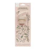 Náhradný vrchnák so slamkou a čistiaca kefka - Ružové kvety