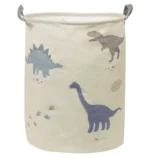 Bavlnený kôš na hračky/bielizeň – Dinosaury – Obrázok 2