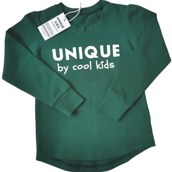 Tričko s dlhým rukávom UNIQUE smaragdové