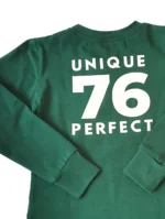 Tričko s dlhým rukávom UNIQUE smaragdové – Obrázok 4