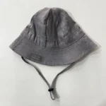 Detský ľanový klobúk - grey
