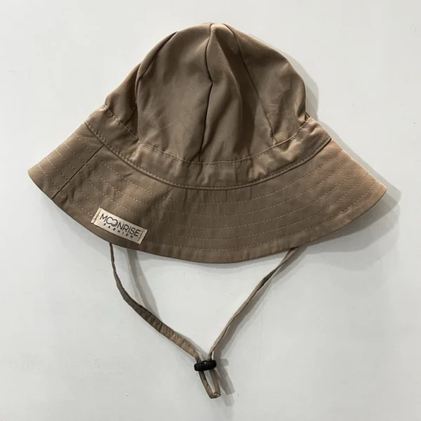 Detský bavlnený klobúk taupe