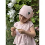 Kiwi šatka so šiltom - staroružová – Obrázok 3