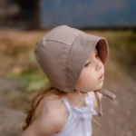 Ľanový čepiec taupe – Obrázok 3