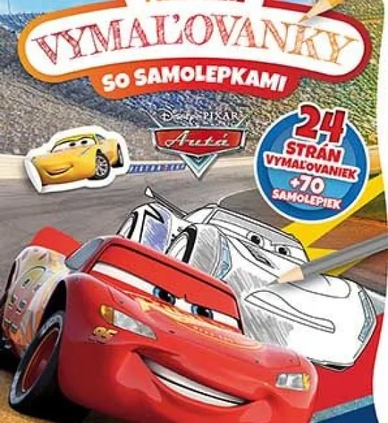 Tvarované vymaľovanky - Cars 2
