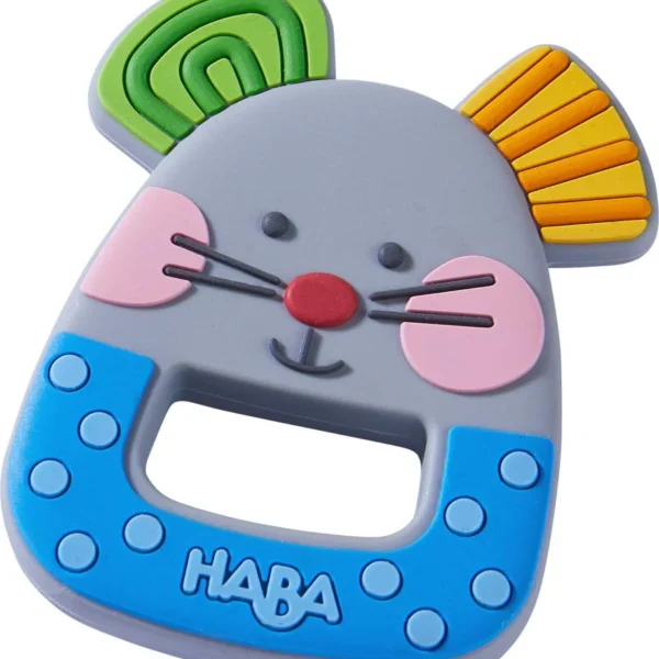 Haba Silikónové hryzátko pre najmenších Myška