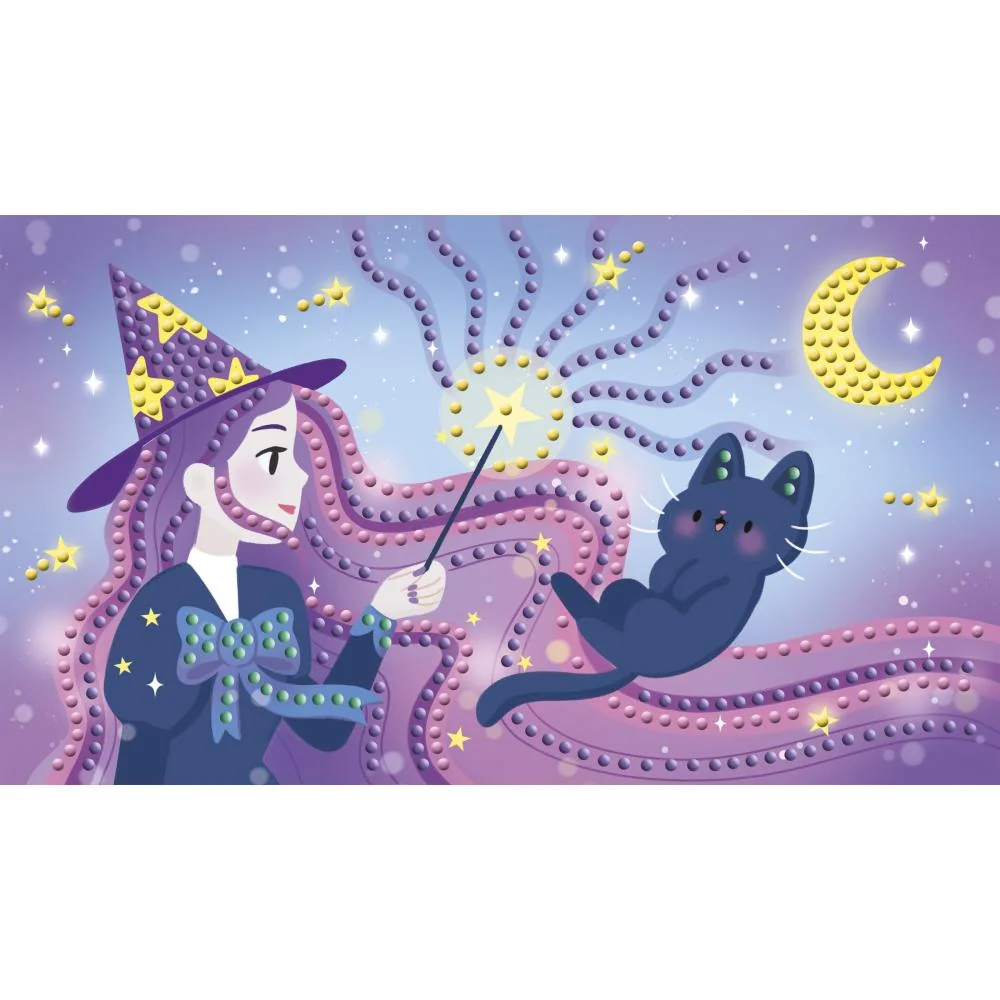 Janod Atelier Sada Midi Trblietavé obrázky s kryštálikmi Mágia od 7 rokov – Obrázok 7