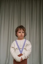 Mile detské kamašle na traky - Levandulky – Obrázok 4