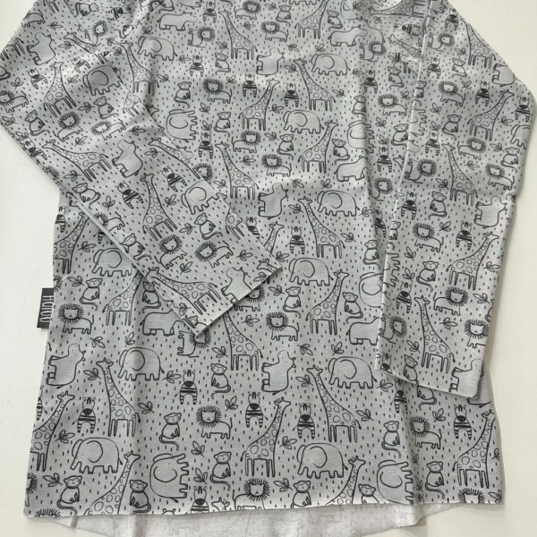 Haloo tričko s dlhým rukávom - sivé safari