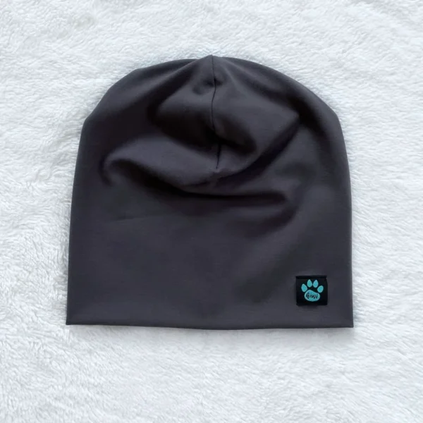 Kiwi dvojvrstvová čiapka kratšia - tmavošedá