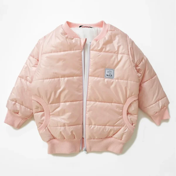 Púdrová prešívaná bomber bunda