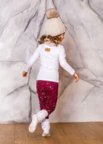 Zuppa legíny - zateplené SNOW bordó – Obrázok 3