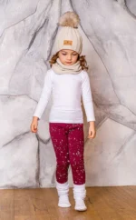 Zuppa legíny - zateplené SNOW bordó – Obrázok 2