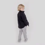 Detský shacket - čierny – Obrázok 3