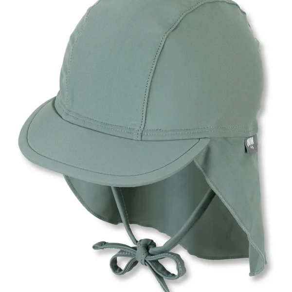 Šiltovka z plavkoviny s ochranou krku s UV filtrom - zelená