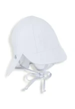 Šiltovka s ochranou krku z UV popelínu - biela – Obrázok 3