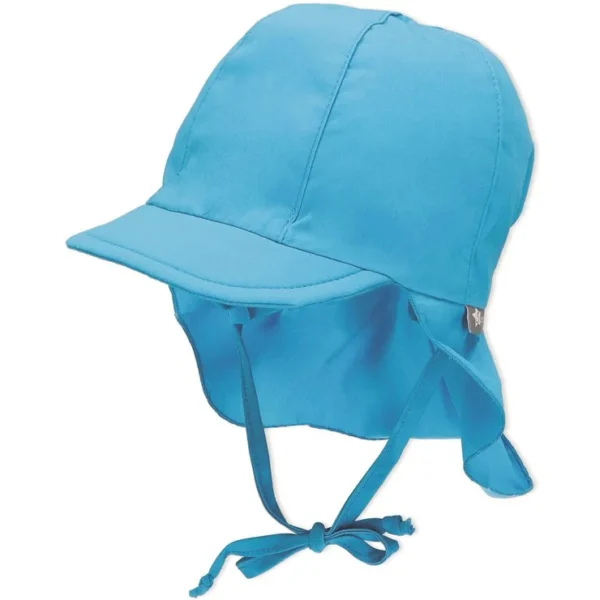 Šiltovka PURE s ochranou krku z UV popelínu - modrá