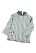 Plavecké tričko s dlhým rukávom s UV ochranou - zelený žralok – Obrázok 3