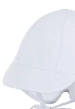 Šiltovka s ochranou krku z UV popelínu - biela – Obrázok 5