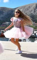 Zuppa šaty GALA shine pink