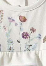 Detské body zajačik Happy s krátkymi naberanými rukávmi – Obrázok 4