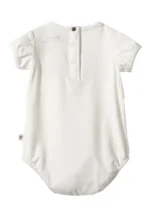 Detské body zajačik Happy s krátkymi naberanými rukávmi – Obrázok 2