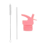 Náhradný vrchnák so slamkou a čistiaca kefka - Zmrzlina – Obrázok 2