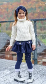 Zuppa teplý sveter ecru – Obrázok 3