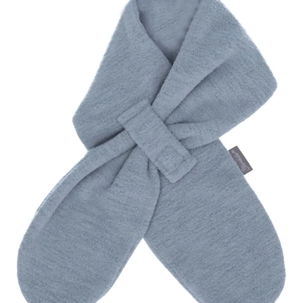 Prevliekací šál z recyklovaného fleecu - sivé melé