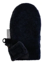 Kojenecké fleecové rukavice bez palcov - tmavomodré – Obrázok 2