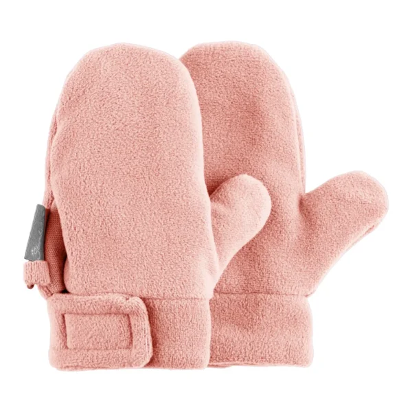 Rukavice palčiaky fleecové - svetloružové
