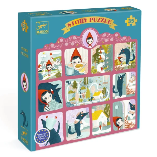 Príbehové Puzzle - Červená čiapočka, 35 ks