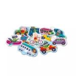 100 odlepiteľných nálepiek v krabičke Dopravné prostriedky – Obrázok 3