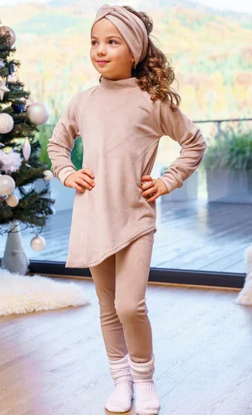 Zuppa tunika BANDY velvet nude